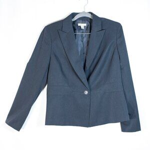 Kim Rogers Women's Short Blazer Suit Jacket Navy Blue  Office Size 10